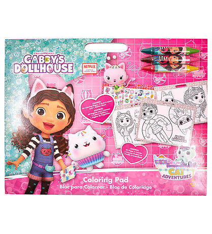 Gabby's Dollhouse Colouring Book w. Stickers/Colours