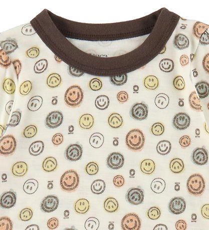 Robe Katvig - Laine - Blanc av. Smiley