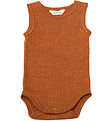 Joha Bodysuit Sleeveless - Wool - Orange Joha Bodysuit Sleeveless - Wool - Orange