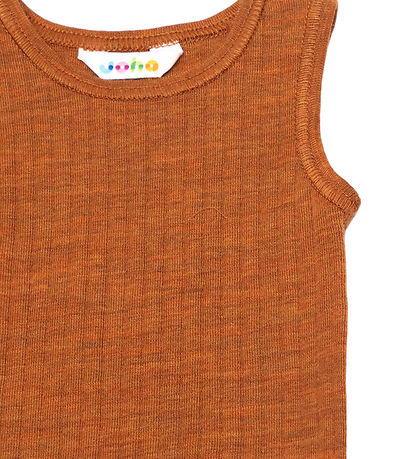 Joha Bodysuit Sleeveless - Wool - Orange