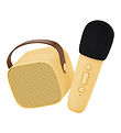Haut-parleur av. Microphone Lalarma - Sans fil - Karaoké - Jaune
