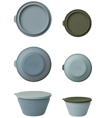 Liewood Bowls - Silicone - Foldable - 2-Pack - Dale - Blue Multi