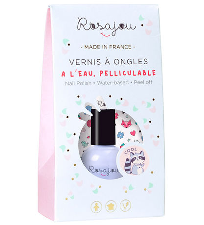 Rosajou Nagellack m. Nagelsticker - Cool