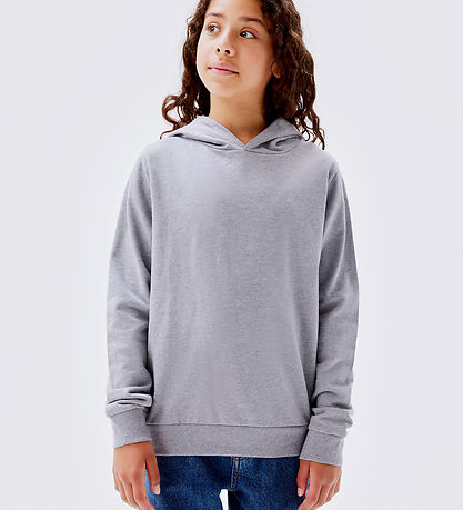 Name It Kapuzenpullover - Noos - NkfNasweat - Grey Melange