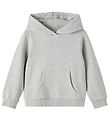 Name It Hoodie - Noos - NkfLena - Grey Melange Name It Hoodie - Noos - NkfLena - Grey Melange