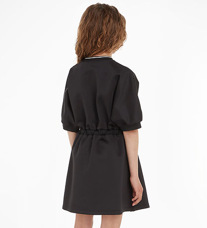 Calvin Klein Kleid - Shine Logo Tape - Schwarz Calvin Klein Kleid - Shine Logo Tape - Schwarz