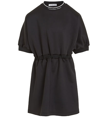 Calvin Klein Kleid - Shine Logo Tape - Schwarz Calvin Klein Kleid - Shine Logo Tape - Schwarz