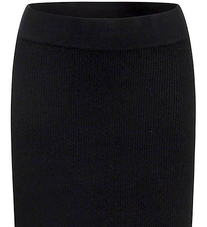 Grunt Rok - Rib - Viscose - Elise - Zwart