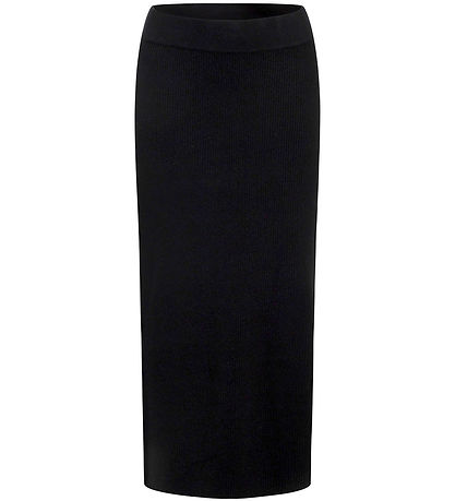 Grunt Rok - Rib - Viscose - Elise - Zwart