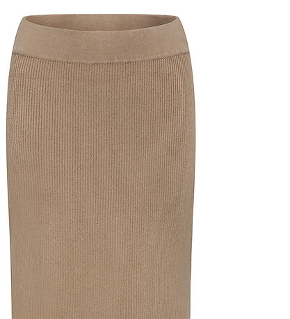 Grunt Skirt - Rib - Viscose - Elise - Nature
