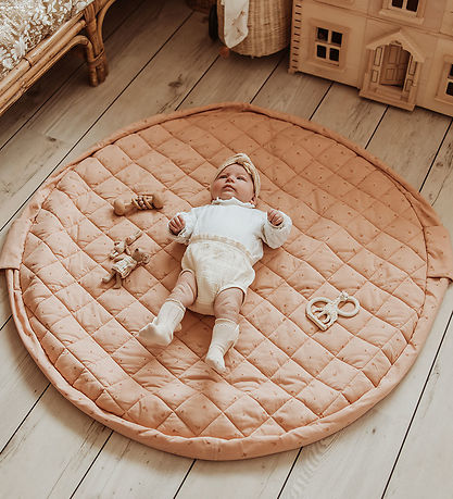 Play&Go Speelmat - Ø120 - Soft Organic - Fleuri