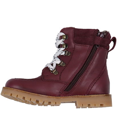 Pom Pom Winter Boots - Tex - Deep Rouge