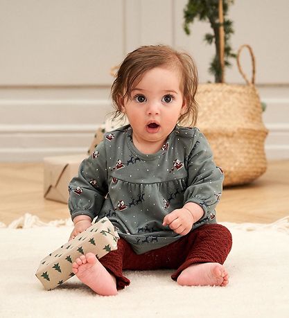 Müsli Trousers - Knit Scallop - Russet w. Pointelle Müsli Trousers - Knit Scallop - Russet w. Pointelle