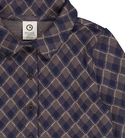 Chemise Müsli - Jacquard - Tour Grey/Nuit Blue/Desert Green Chemise Müsli - Jacquard - Tour Grey/Nuit Blue/Desert Green