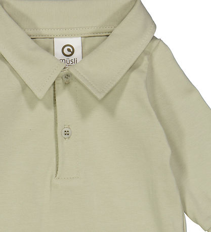 Müsli Shirt Bodysuit l/s - Cozy Me - Desert Green