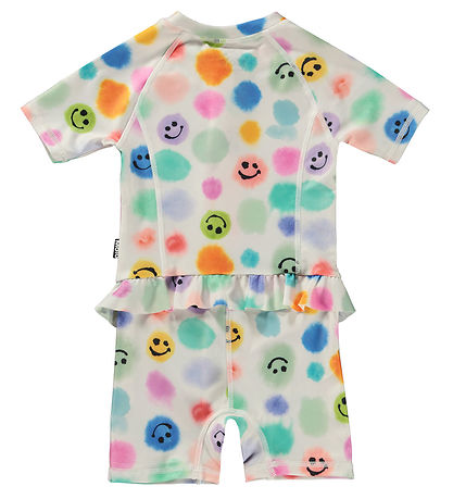 Molo Coverall Swimsuit - UV50+ - Nolu - Painted Dots Molo Coverall Swimsuit - UV50+ - Nolu - Painted Dots