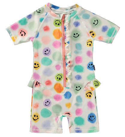 Molo Coverall Swimsuit - UV50+ - Nolu - Painted Dots Molo Coverall Swimsuit - UV50+ - Nolu - Painted Dots