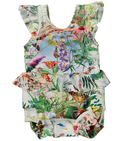 Molo Swimsuit w. Swim Diaper - UV50+ - Nandini - Wild Nature Molo Swimsuit w. Swim Diaper - UV50+ - Nandini - Wild Nature