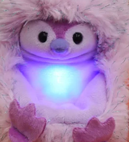 Curlimals Soft Toy w. Sound and Movement - 14 cm - Glow Penguin