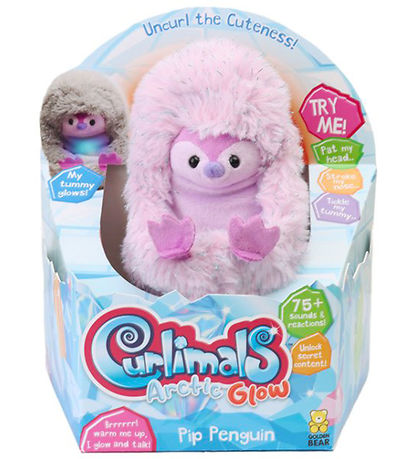 Curlimals Kuscheltier m. Klang und Bewegung - 14 cm - Glow Pengu Curlimals Kuscheltier m. Klang und Bewegung - 14 cm - Glow Pengu