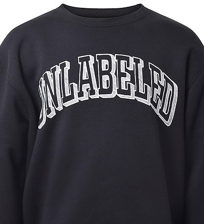 Hound Sweatshirt - Crew Neck - Black w. Print