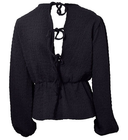 Hound Blouse - Back Ribbon Top - Black
