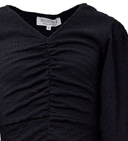 Hound Dress - Puff Sleeve Dress - Black