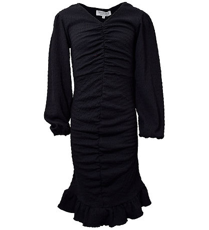 Hound Dress - Puff Sleeve Dress - Black