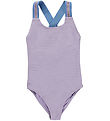 Molo Swimsuit - UV50+ - Neve - Viola w. Glitter Molo Swimsuit - UV50+ - Neve - Viola w. Glitter
