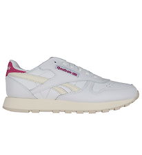 Reebok Shoe - Classic Leather - Running - White/Pink Reebok Shoe - Classic Leather - Running - White/Pink