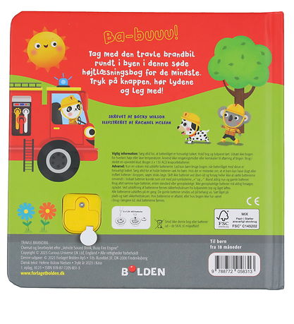 Forlaget Bolden Book w. Sound - Busy Fire Truck - Danish