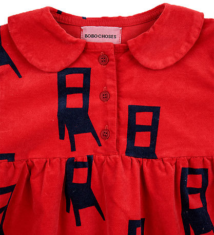 Bobo Choses Mekko - veluuri - Istuin - Punainen