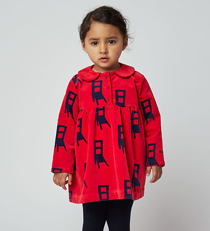 Bobo Choses Mekko - veluuri - Istuin - Punainen