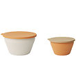 Liewood Bowls - Silicone - Foldable - 2-Pack - Dale - Almond Mul Liewood Bowls - Silicone - Foldable - 2-Pack - Dale - Almond Mul