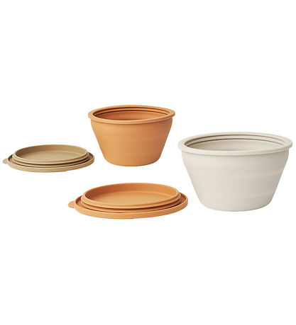 Liewood Bowls - Silicone - Foldable - 2-Pack - Dale - Almond Mul