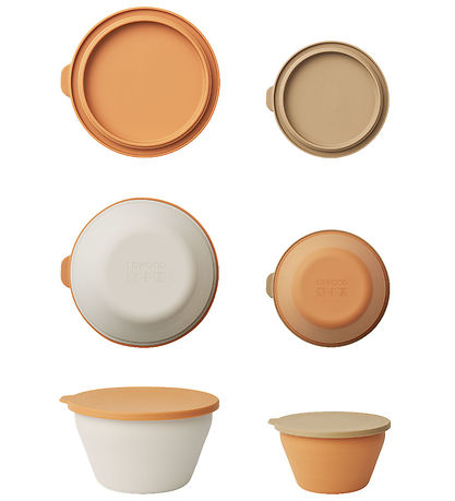 Liewood Bowls - Silicone - Foldable - 2-Pack - Dale - Almond Mul