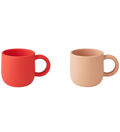 Liewood Cups - Silicone - 2-Pack - Merce - Apple Red/Tuscany Ro