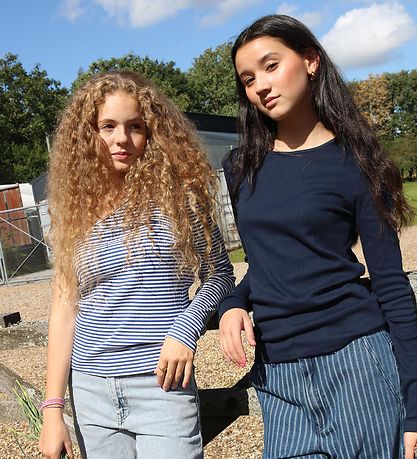 Grunt Blouse - Rib - Temper - Blue/White Striped Grunt Blouse - Rib - Temper - Blue/White Striped