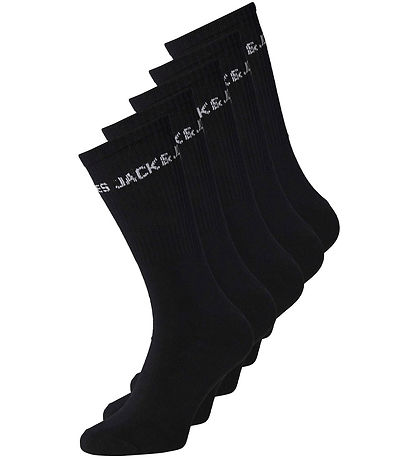 Jack & Jones Socken - JacBasic Tennis - 5er-Pack - Schwarz