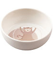 Sebra Bowl - Tastii Teeny Toes - White w. Print Sebra Bowl - Tastii Teeny Toes - White w. Print