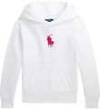 Polo Ralph Lauren Hettegenser - Hvit m. Rosa Polo Ralph Lauren Hettegenser - Hvit m. Rosa