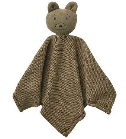 Liewood Schmusetuch - Stickat - Milo - Herr Bear Khaki