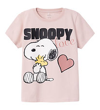 T-Shirt Name It - Noos - Snoopy - NkfNanni - Sépia Rose av. Impr T-Shirt Name It - Noos - Snoopy - NkfNanni - Sépia Rose av. Impr