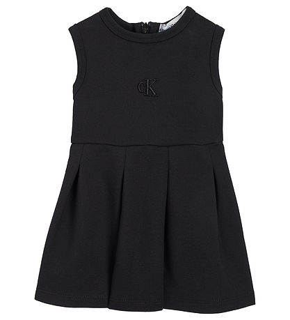 Calvin Klein Dress - Ceremony Fit Flare Punto - Black