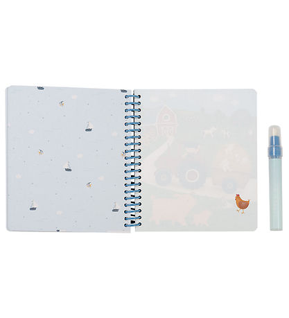 Livre de coloriage magique à l'eau Little Dutch - Jim & Friends