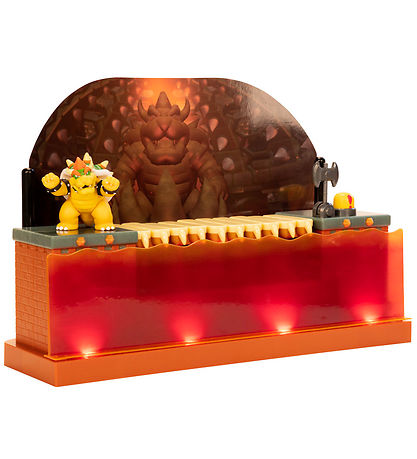 Super Mario Play Set w. Light/Sound - Deluxe Bowser Battle