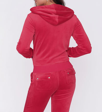 Gilet Juicy Couture - Robertson - Velours - Rouge persan