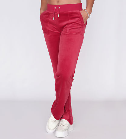 Juicy Couture 벨루어 바지 - 페르시아 레드