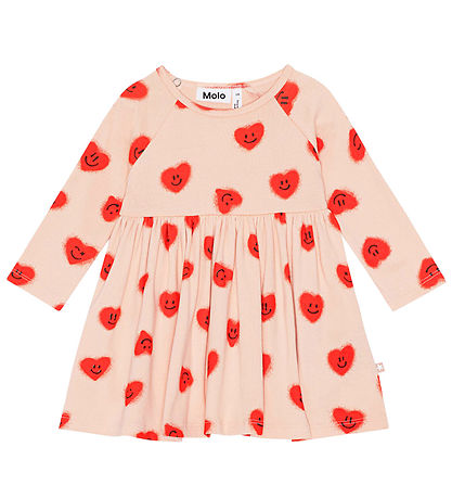 Molo Kleid - Charmaine - Rot Hearts Molo Kleid - Charmaine - Rot Hearts