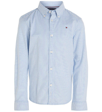 Tommy Hilfiger Shirt - Flex Ithaca - Copenhagen Blue/White Tommy Hilfiger Shirt - Flex Ithaca - Copenhagen Blue/White